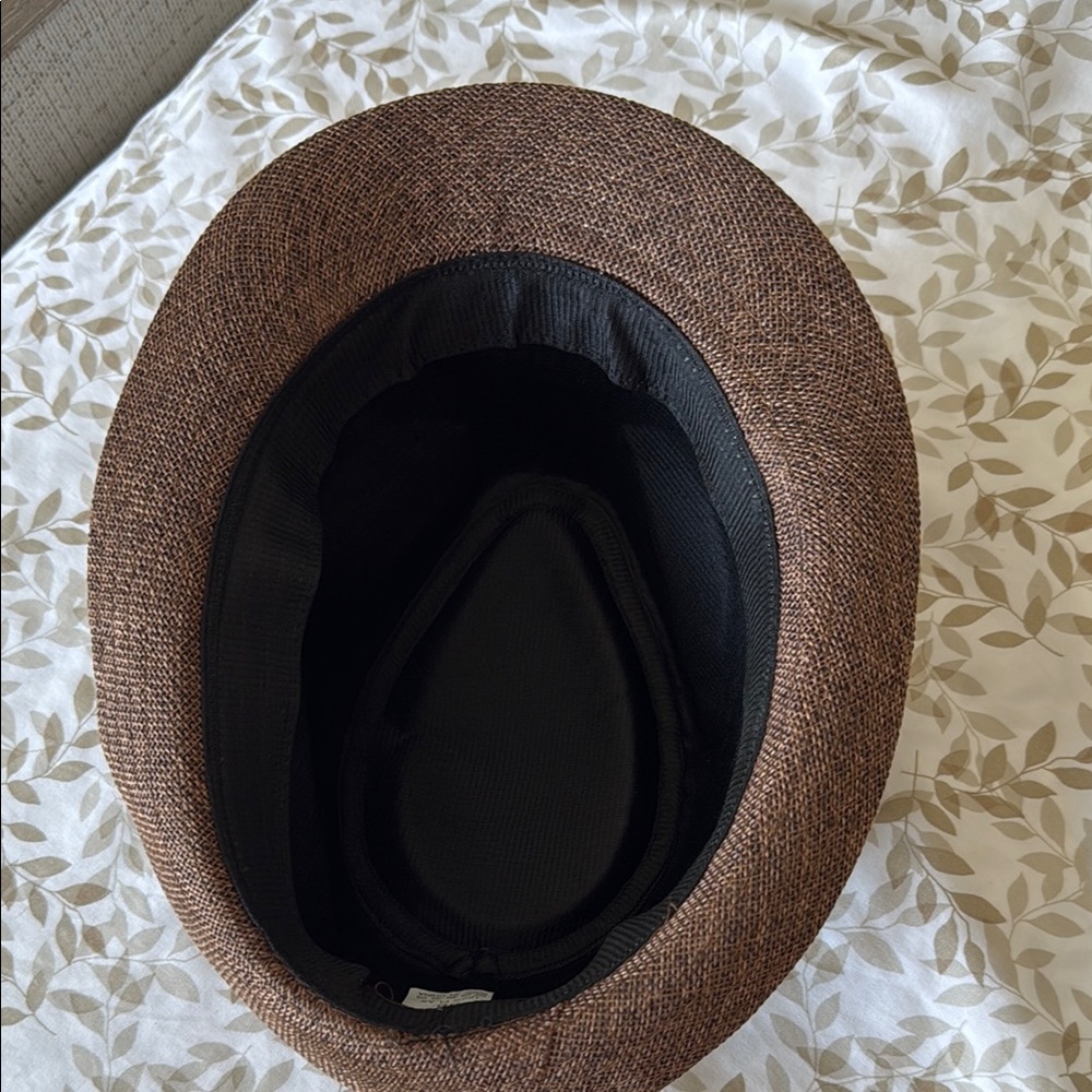 Stylish Brown Fedora Hat with Black Band - Picture 4 of 6